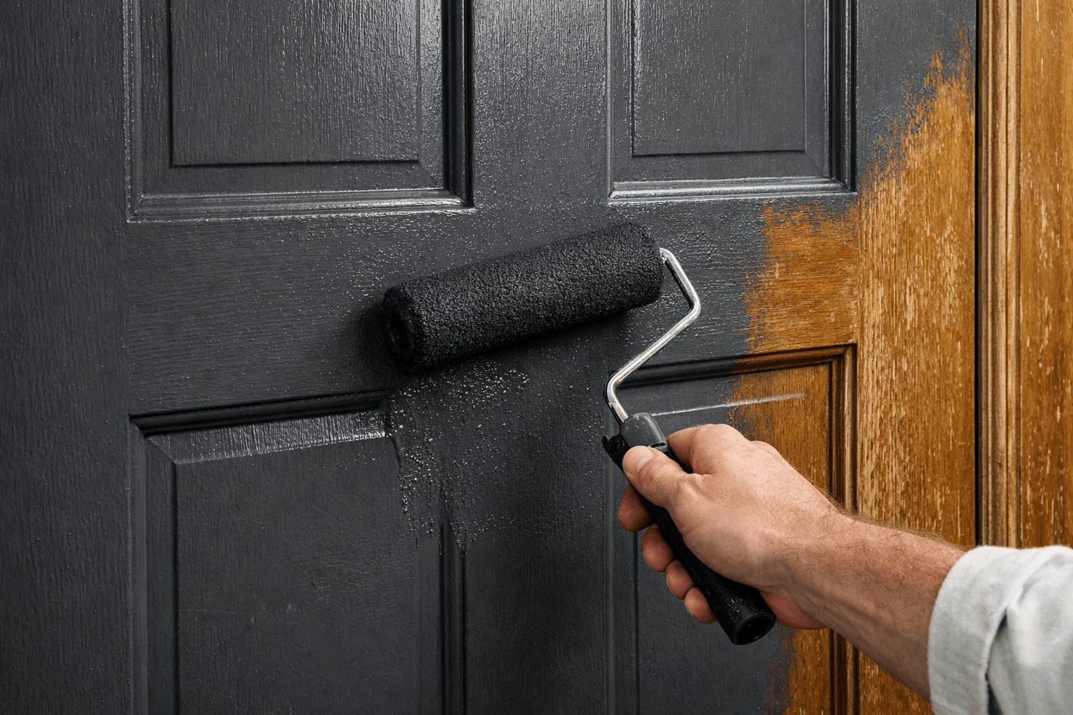 Czym pomalować drzwi z okleiny i zyskać nowoczesny wygląd bez ich wymiany