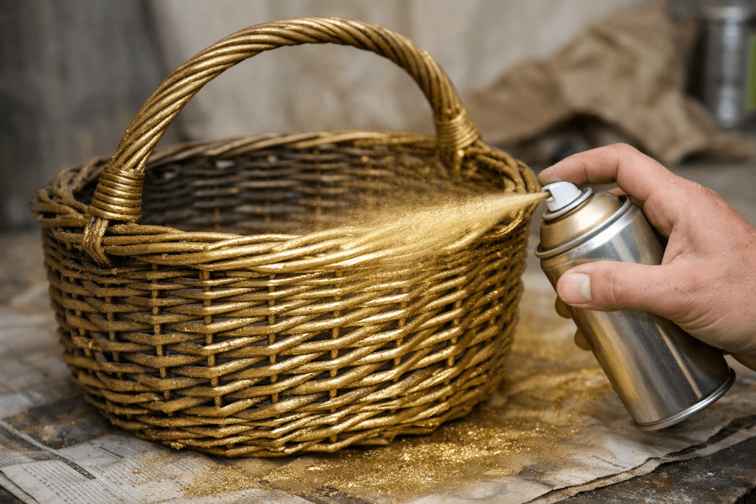 Czym pomalować wiklinę, by tchnąć nowe życie w stare fotele i kosze