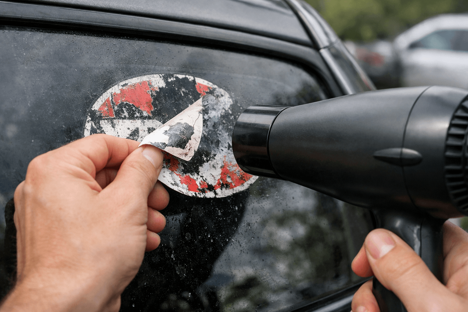 Czym zmyć naklejkę z szyby samochodu, by nie zostało po niej ani grama kleju